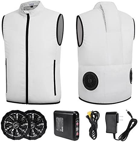 [Seenew]ファン付きベスト 空調作業服 ファン付き 2XL 翌日配達】空調ベスト ファン付き セットファン付き ベスト 作業